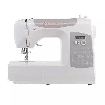 Computergestuurde naaimachine SINGER C5205 elektrisch grijs wit 1 stap