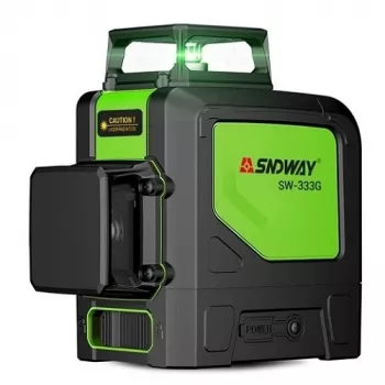 Lasernivelleerapparaat SNDWAY SW-333G 30 m groene straal
