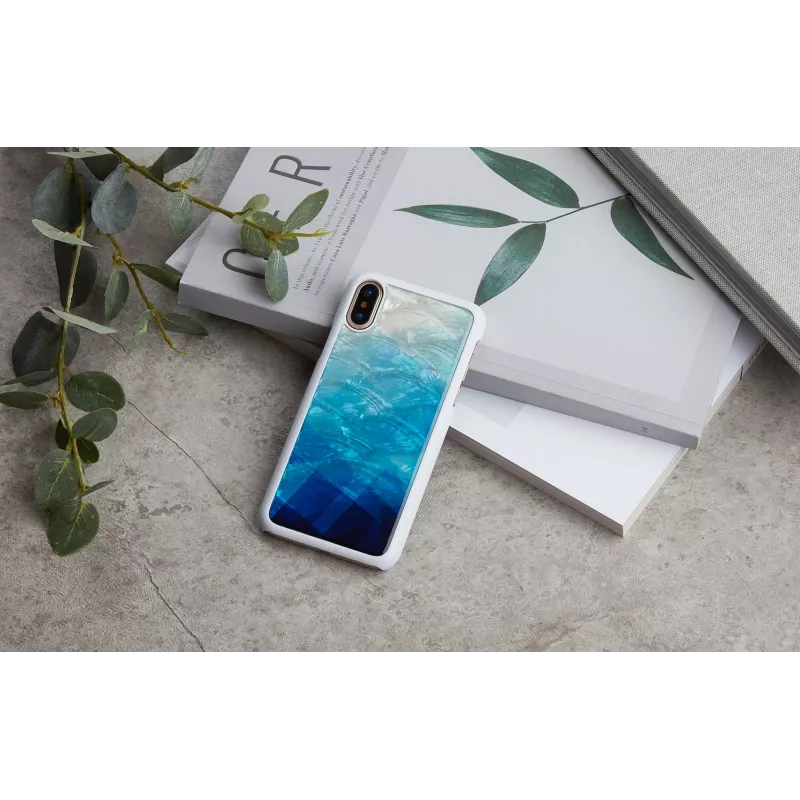 Smartphonehoesje iKins voor iPhone XS/S blue lake white