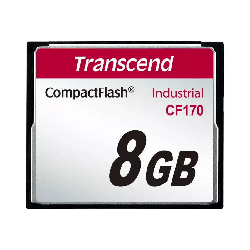 Transcend Industrial - flashgeheugenkaart - 8 GB - 170x - CompactFlash (TS8GCF170)