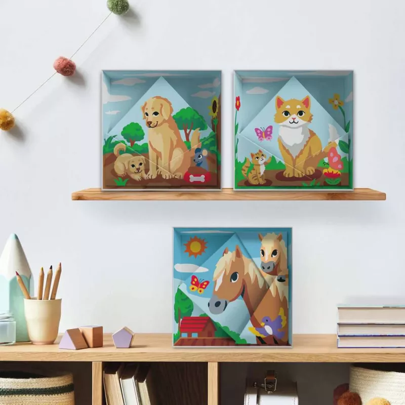 Schilderset Ravensburger CreArt Do it together — kattenmodel, samenschilderset