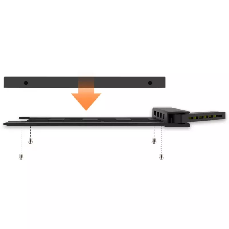 Mobiel rack icy dock MB038SP-B voor 8x 2,5-inch SATA/SAS-stations, passend voor 1x 5,25-inch bay