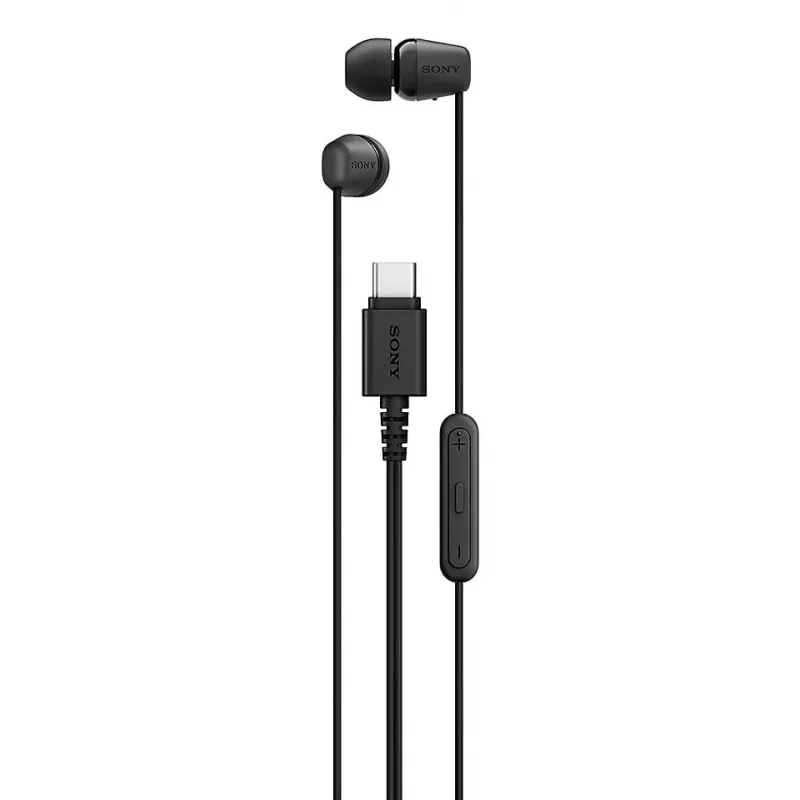 Sony IER-EX15C Headset Bedraad In-ear Gesprekken/Muziek USB Type-C Zwart