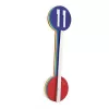 NeXtime klok 2995di Colour Guide, Ø 60 cm, wand, meerkleurig