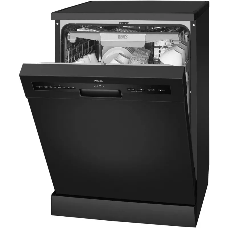 Vrijstaande vaatwasser AMICA MV 637 DCB — 14 couverts, full size 60 cm, invertermotor, 7 programma's, 44 dB