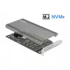 DeLOCK PCI Express x16-kaart naar 4 x interne NVMe M.2 Key M 89044