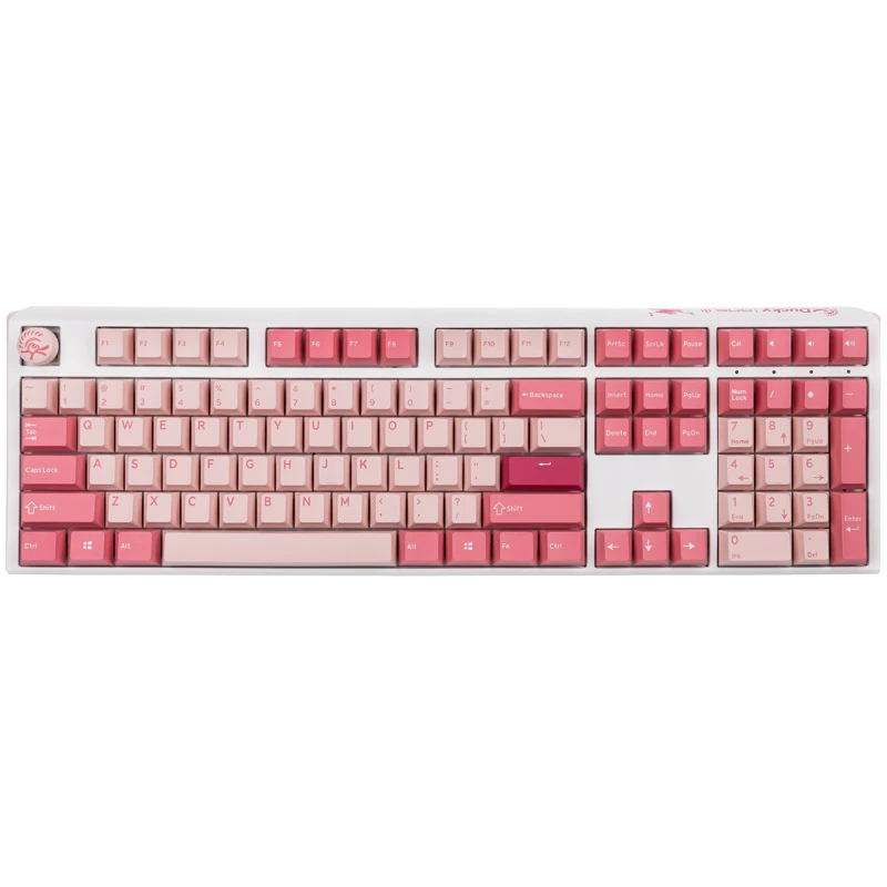Ducky One 3 Gossamer Pink toetsenbord gaming USB US Engels roze, wit