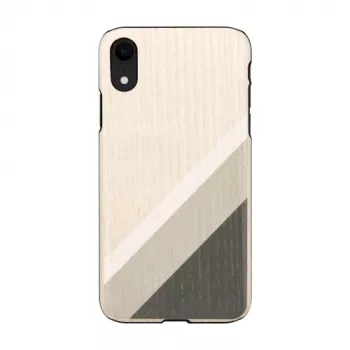 Telefoonhoesje man and wood voor iPhone XR gray suit zwart — beschermhoes