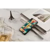 Telefoonhoesje iKins voor iPhone XS Max — mozaïekpatroon, zwart