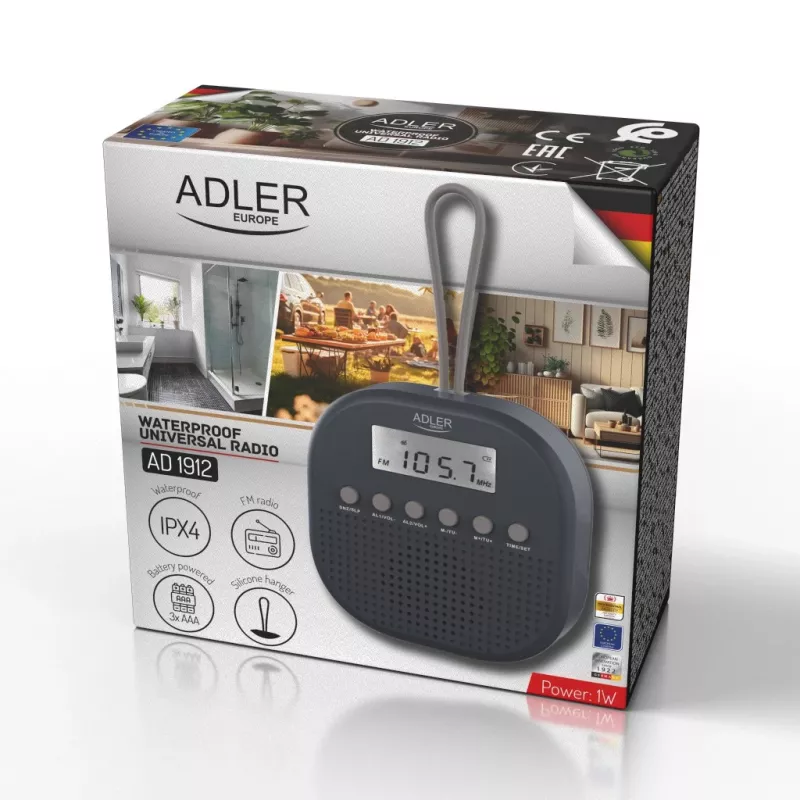 ADLER AD1912 waterdichte radio