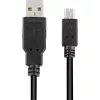 USB 2.0 kabel, USB-A stekker > Mini-USB stekker (zwart, 2,0 meter, dubbel afgeschermd)
