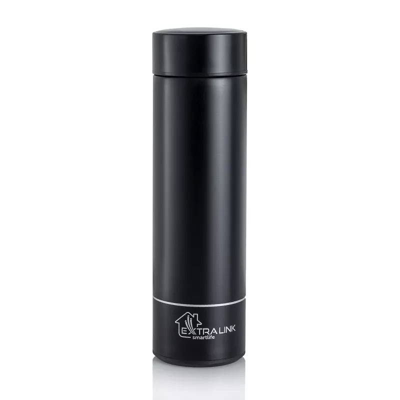 Extralink Smart Travel Mug zwart, thermobeker met LED-display