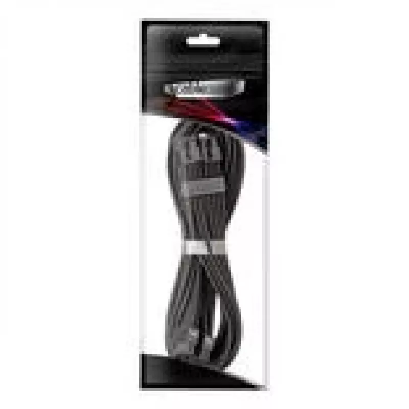 CableMod C-Series Pro ModMesh gebrugde PCIe-stroomkabel 8+8-pin, 60 cm, zwart