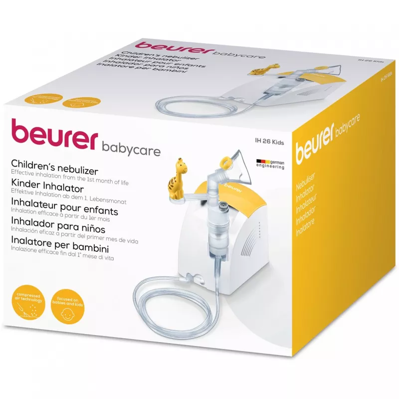 Beurer IH 26 Kids compressorvernevelaar met maskers en mondstuk