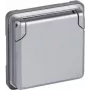 Schuko-stopcontact Legrand Soliroc 077834 IP44 grijs, weerbestendig stopcontact