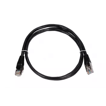 LAN-patchkabel Extralink Cat5e FTP 1 m, F/UTP afgeschermd, RJ-45 naar RJ-45, zwart