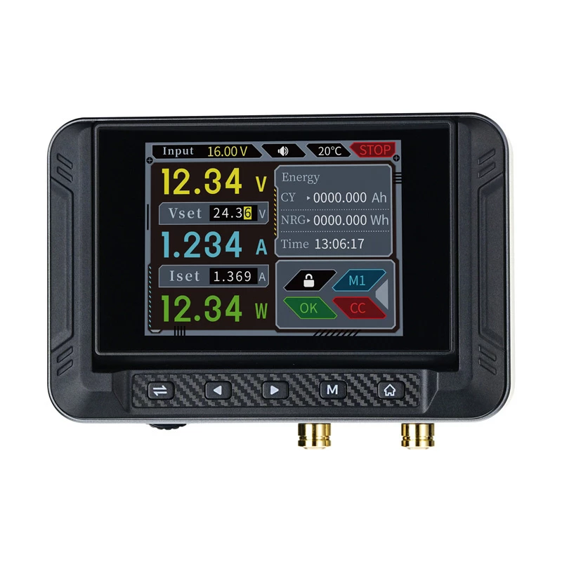 Programmeerbare gelijkstroomvoeding Fnirsi DPS150 DC Mini, model DPS150, instelbare gelijkstroomuitgang met digitale weergave