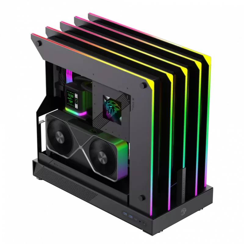 Gamemax behuizing | BLADE CONCEPT | zwart | ATX | voeding niet inbegrepen