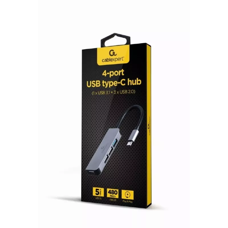 Hub 4-poorts USB-C, 3x USB 2.0, USB 3.1