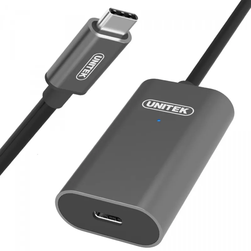 USB-kabel UNITEK U305A 5 m USB 3.2 Gen 1 USB C grijs
