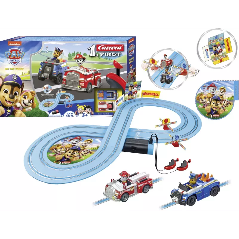 Speelgoedracebanen CARRERA FIRST Paw Patrol On the Track model 20063056 — kinderslotcar-set