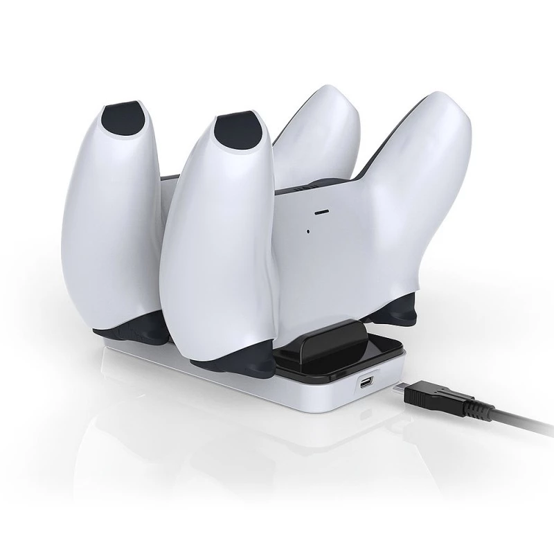 Oplaadstation SUBSONIC SA5608 voor PlayStation 5-controllers met twee snellaadplaatsen en LED-indicatoren