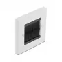Wandplaat DeLOCK 66491 wit