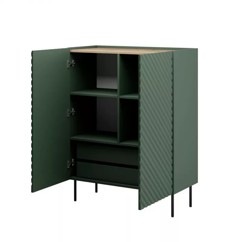 Rek cama meble ONDA ONDA 98×45×127 cm groen, staande wandkast