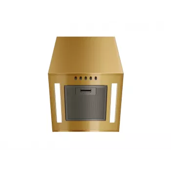 Afzuigkap MAAN Ponza Mini WPB 430 — stalen behuizing, goudglans, elektronische bediening, afstandsbediening, Ø300 mm, hoogte 400 mm