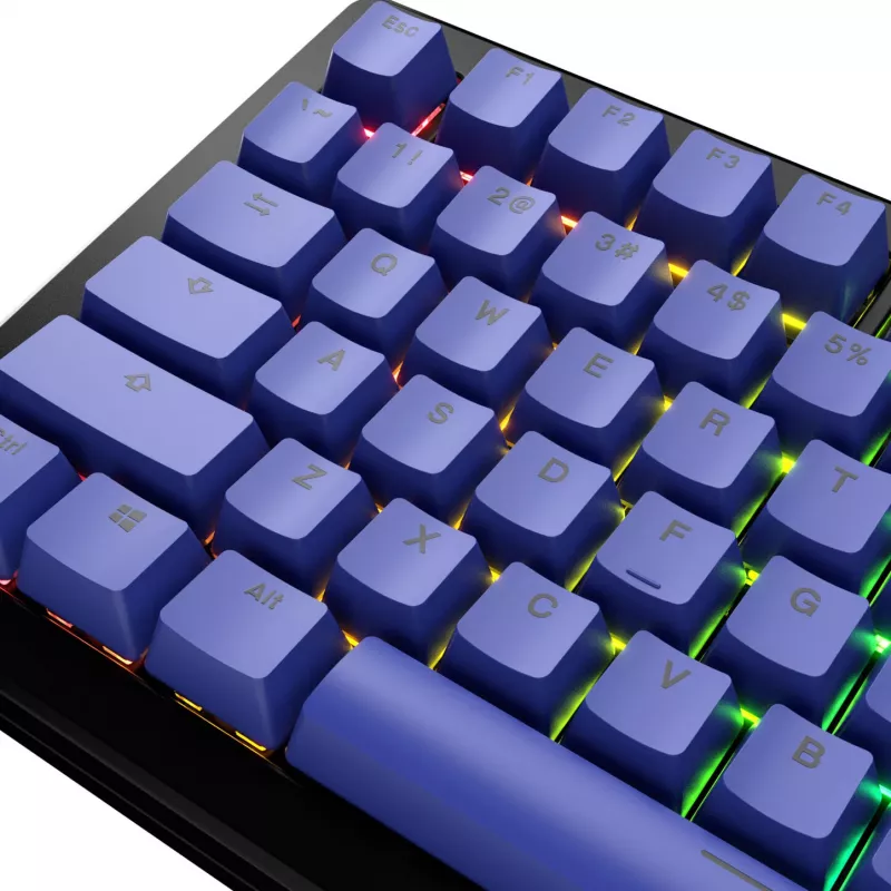 Keycap-set GLORIOUS GPBT Basics Mana Blue – PBT, ANSI-indeling