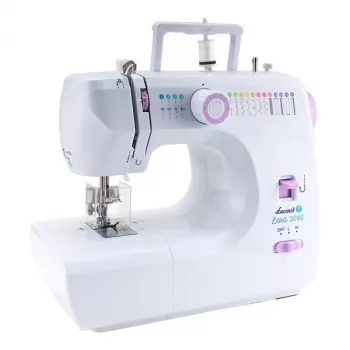 Mechanische naaimachine Lucznik Lena 2019 — eenvoudig mechanisch model, 16 programma's, 24 W, vrijarm, 4-staps knoopsgat