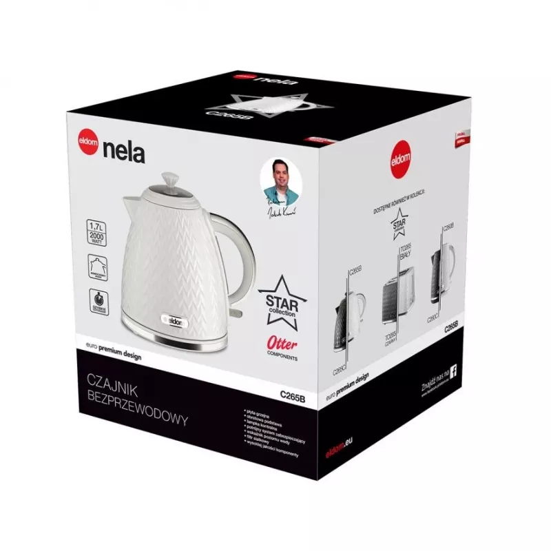 ELDOM C265B NELA Waterkoker 1,7 L 2000 W wit