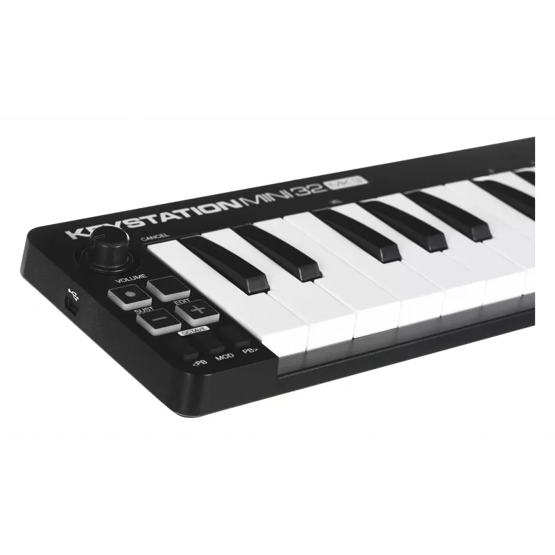 M-AUDIO Keystation Mini 32 MK3 MIDI-toetsenbord 32 toetsen USB zwart, wit
