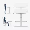 Bureau mark adler Leader 7.3 wit — in hoogte verstelbaar ergonomisch werkstation
