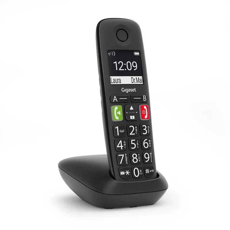Gigaset E290 draadloze telefoon, zwart