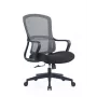 Up Up Darwin ergonomische bureaustoel zwart, zwarte stof + grijs net