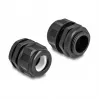 DeLOCK EX kabelwartel M25 zwart 2 stuks polyamide