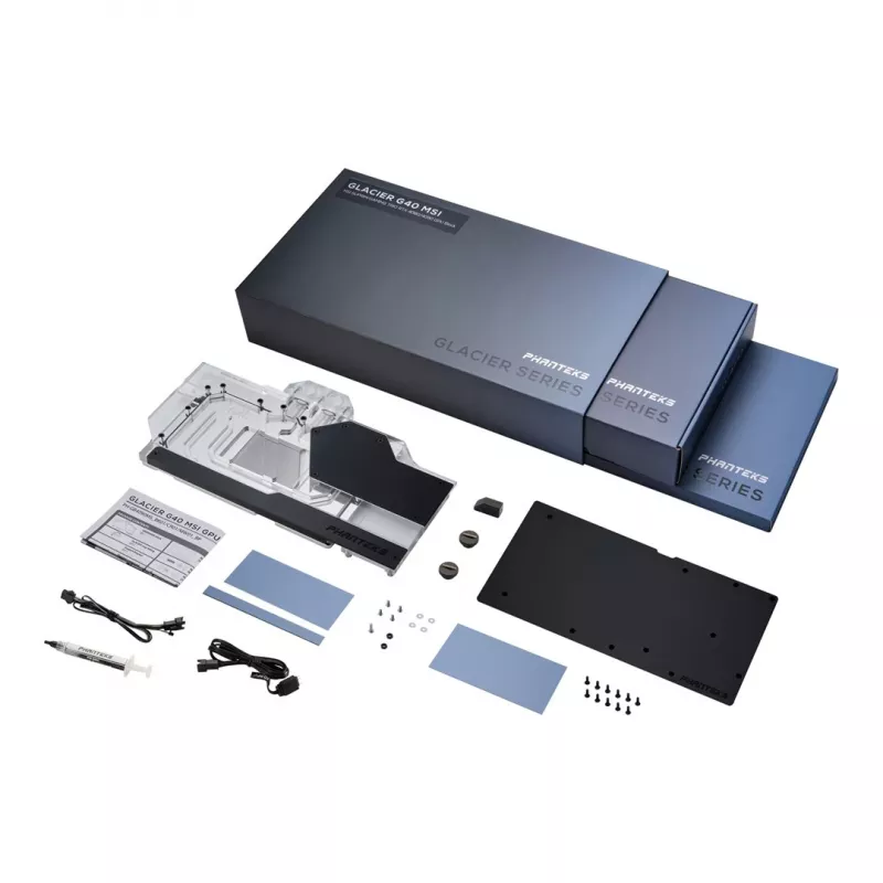 Phanteks Glacier G40 waterblok + backplate