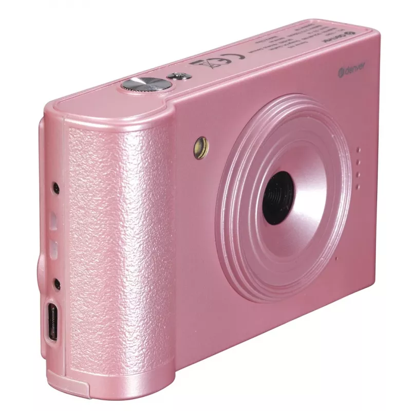 Denver DCA-4811RO compacte digitale camera, 5 MP CMOS (48 MP geïnterpoleerd), Full HD 1080p-video, roze