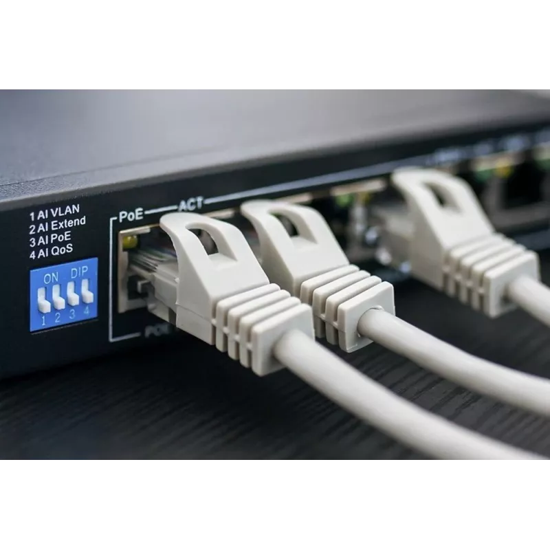 Netwerkkabel Extralink Twisted-Pair CAT5E FTP binnen 305M grijs