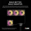 Ventilator Corsair iCUE LINK RX140 MAX RGB 14 cm zwart 300–1600 tpm