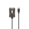 Unitek Y-1105K USB-C naar RS-232-adapter, 1,5 m, zwart