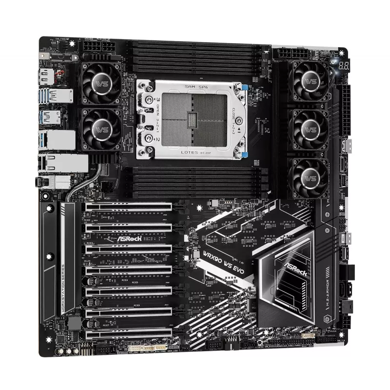 ASRock WRX90 WS EVO Moederbord AMD WRX90 Socket sTR5 EEB