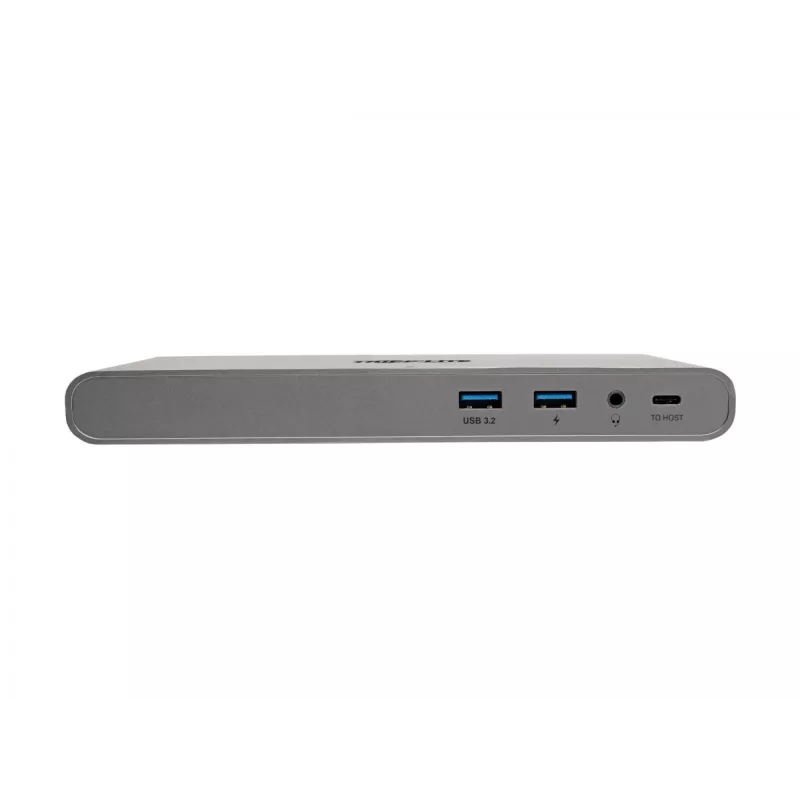 Eaton Tripp Lite USB-C-dock, triple display - 4K HDMI/DisplayPort, VGA, USB 3.2 Gen 1, USB-A/USB-C-hub, GbE, 100W PD-opladen, International Power Cables - dockingstation - USB-C