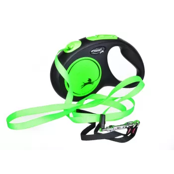 FLEXI nieuw Neon M - rolriem - 5 m