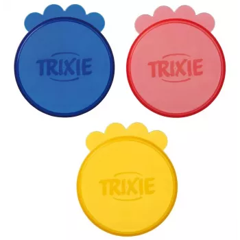 Blikdeksel Trixie TX-24551 kunststof 7,6 cm rond, 3-pack, voor honden en katten