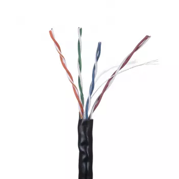 Netwerkkabel LANBERG LCU6-10CC-0305-BK U/UTP Cat6 305 m, 23 AWG, CCA, 250 MHz, zwart