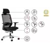 SPECTRUM ergonomische bureaustoel zwart