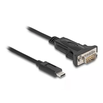 DeLOCK adapter USB Type-C naar RS-232 D-Sub 9-pins stekker 0,25 m