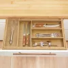 Besteklade-organizer GreenBlue GB379 bamboe-inzet met vakken, natuurlijke afwerking
